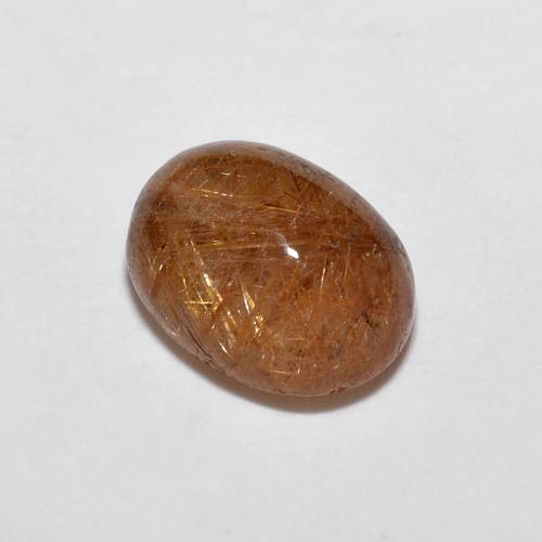 ROSY BROWN RUTILATED QUARTZ 6 MM ROUND CUT ALL NATURAL SOLD PER STONE F-487 