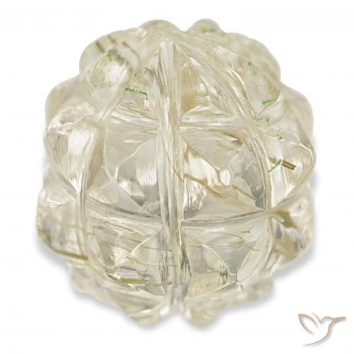 15.22ct Light Gold Rutile Quartz, Fancy, Transparent