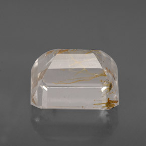Rutile Topaz Gemstone in 10 x 8 mm (calibrated) Size for Sale, Rutile Topaz Stone in Golden Color