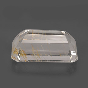 Rutile Topaz Gemstone in 14.9 x 8.2 mm Size for Sale, Rutile Topaz Stone in Golden Color
