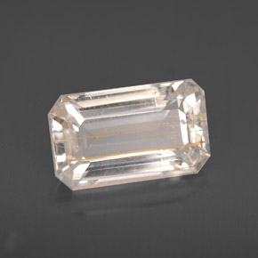 4.64 ct Yellow Rutile Topaz Stone, Natural Rutile Topaz in Octagon Facet Shape for Sale