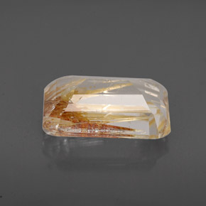 Rutile Topaz Gemstone in 11.2 x 7.3 mm Size for Sale, Rutile Topaz Stone in Golden Color