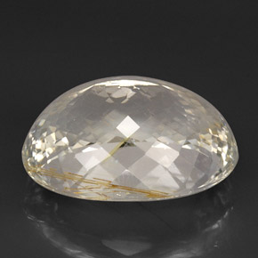 Rutile Topaz Gemstone in 27.1 x 20.3 mm Size for Sale, Rutile Topaz Stone in Golden Color