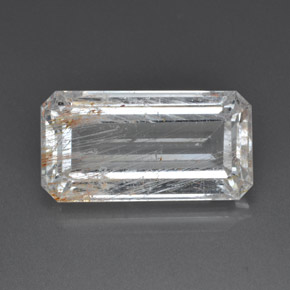 39.04 ct Yellow Rutile Topaz Gemstone, Rutile Topaz Gem in Octagon Facet Shape for Sale.