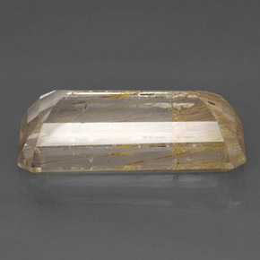 Rutile Topaz Gemstone in 26.2 x 13 mm Size for Sale, Rutile Topaz Stone in Golden Color