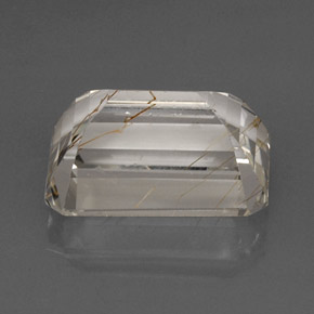 Rutile Topaz Gemstone in 19.1 x 13.2 mm Size for Sale, Rutile Topaz Stone in Golden Color