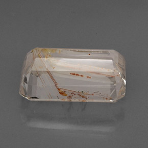 Rutile Topaz Gemstone in 19.4 x 12.3 mm Size for Sale, Rutile Topaz Stone in Golden Color