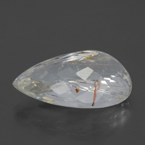 Rutile Topaz Gemstone in 22.1 x 13.2 mm Size for Sale, Rutile Topaz Stone in Golden Color