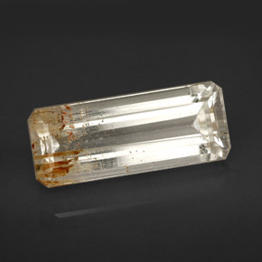7.41 ct Yellow Rutile Topaz Gemstone, Rutile Topaz Gem in Octagon Facet Shape for Sale.