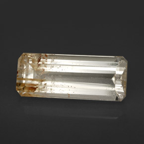7.41 ct Yellow Rutile Topaz Stone, Natural Rutile Topaz in Octagon Facet Shape for Sale