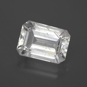 11.14 ct Yellow Rutile Topaz Stone, Natural Rutile Topaz in Octagon Facet Shape for Sale