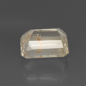 Rutile Topaz Gemstone in 12 x 10 mm (calibrated) Size for Sale, Rutile Topaz Stone in Golden Color