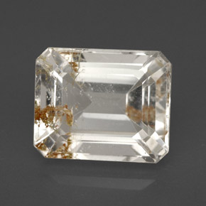 7.51 ct Yellow Rutile Topaz Gemstone, Rutile Topaz Gem in Octagon Facet Shape for Sale.