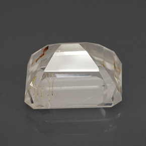 Rutile Topaz Gemstone in 11.9 x 9.6 mm Size for Sale, Rutile Topaz Stone in Golden Color