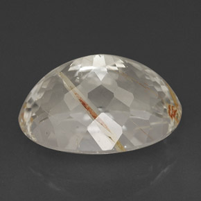 Rutile Topaz Gemstone in 12.8 x 9.3 mm Size for Sale, Rutile Topaz Stone in Golden Color