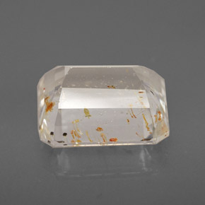 Rutile Topaz Gemstone in 11.3 x 9.5 mm Size for Sale, Rutile Topaz Stone in Golden Color