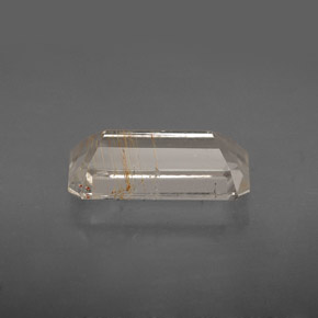 Rutile Topaz Gemstone in 12.2 x 6.4 mm Size for Sale, Rutile Topaz Stone in Golden Color