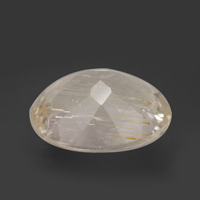 Rutile Topaz Gemstone in 17.8 x 14.2 mm Size for Sale, Rutile Topaz Stone in Golden Color