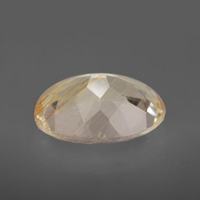 Rutile Topaz Gemstone in 14 x 10 mm (calibrated) Size for Sale, Rutile Topaz Stone in Golden Color