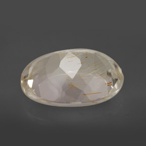 Rutile Topaz Gemstone in 16 x 12 mm (calibrated) Size for Sale, Rutile Topaz Stone in Golden Color
