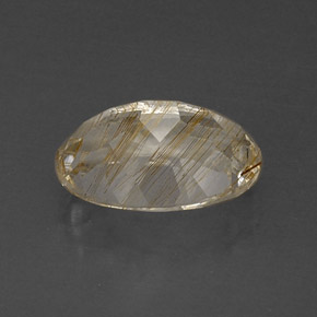 Rutile Topaz Gemstone in 14 x 10 mm (calibrated) Size for Sale, Rutile Topaz Stone in Golden Color
