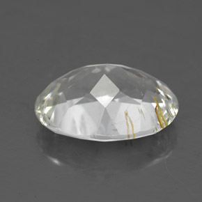 Rutile Topaz Gemstone in 12.4 x 9.4 mm Size for Sale, Rutile Topaz Stone in Golden Color