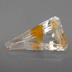 6.31 ct Yellow Rutile Topaz Gemstone, Rutile Topaz Gem in Fancy-Cut Shape for Sale.
