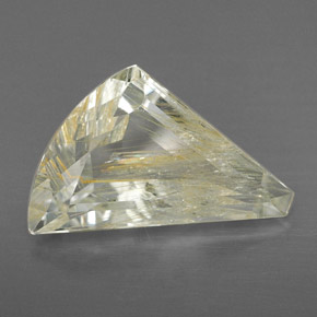 4.32 ct Yellow Rutile Topaz Gemstone, Rutile Topaz Gem in Fancy-Cut Shape for Sale.