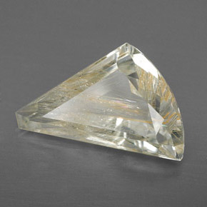 4.32 ct Yellow Rutile Topaz Stone, Natural Rutile Topaz in Fancy-Cut Shape for Sale