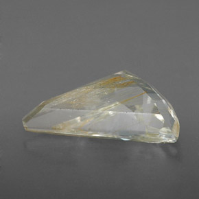 Rutile Topaz Gemstone in 14.4 x 8.7 mm Size for Sale, Rutile Topaz Stone in Golden Color