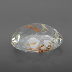 Rutile Topaz Gemstone in 14 x 12 mm (calibrated) Size for Sale, Rutile Topaz Stone in Golden Color