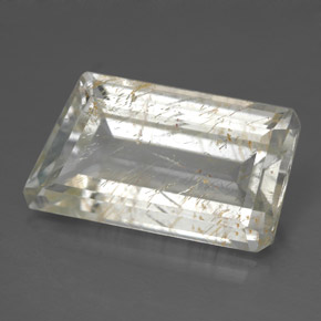 12.42 ct Gold Rutile Topaz Gemstone, Rutile Topaz Gem in Fancy-Cut Shape for Sale.