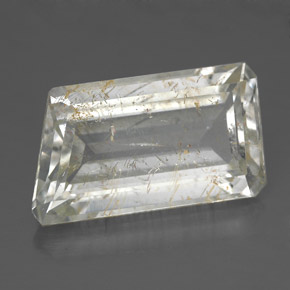 12.42 ct Gold Rutile Topaz Stone, Natural Rutile Topaz in Fancy-Cut Shape for Sale
