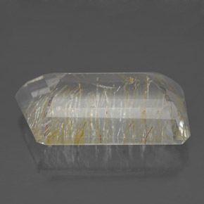 Rutile Topaz Gemstone in 17.8 x 10.1 mm Size for Sale, Rutile Topaz Stone in Golden Color