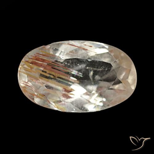 1.83Ct Warm Brown Rutile Topaz, Oval, Transparent