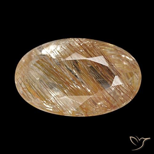 4.50ct Warm Brown Rutile Topaz, Oval, Transparent