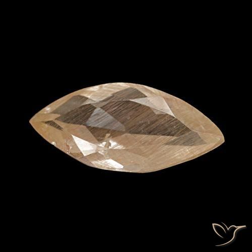 1.98 ct Brown Rutile Topaz Stone, Natural Rutile Topaz in Marquise Facet Shape for Sale