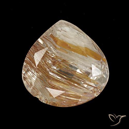 3.18ct Yellow Rutile Topaz, Pear Shape, Transparent