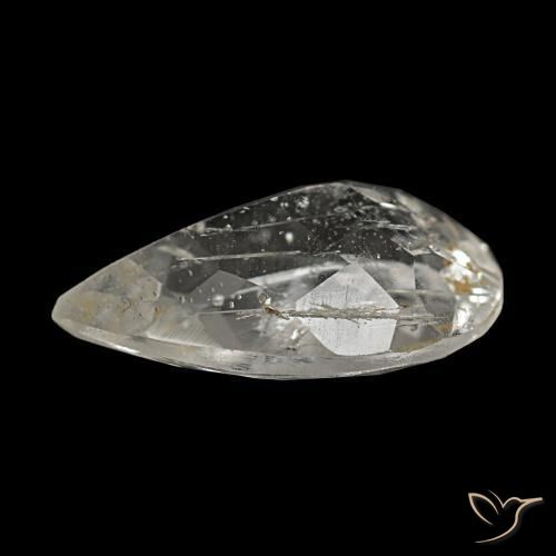 Rutile Topaz Gemstone in 12 x 8 mm (calibrated) Size for Sale, Rutile Topaz Stone in Pale Yellow Color