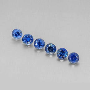 1.97 ct Blue Sapphire Gemstone, Sapphire Gem in Diamond-Cut Shape for Sale.
