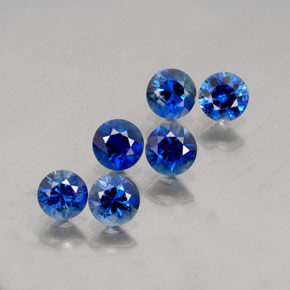1.85 ct Blue Sapphire Stone, Natural Sapphire in Diamond-Cut Shape for Sale