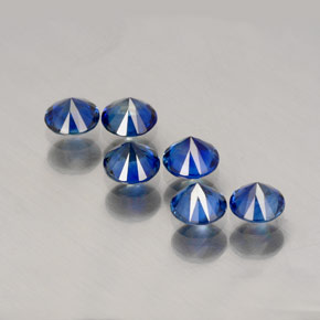 Sapphire Gemstone in 4 mm (calibrated) Size for Sale, Sapphire Stone in Cornflower Blue Color