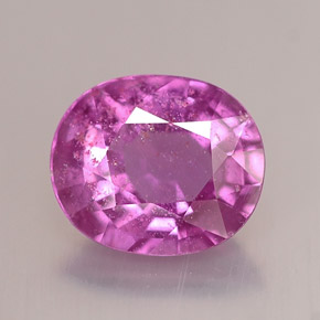 2.02 ct Pink Sapphire Gemstone, Sapphire Gem in Oval Facet Shape for Sale.