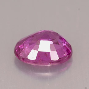 Sapphire Gemstone in 8.4 x 7.1 mm Size for Sale, Sapphire Stone in Purple Pink Color