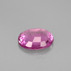Sapphire Gemstone in 7.9 x 6.9 mm Size for Sale, Sapphire Stone in Pinkish Purple Color