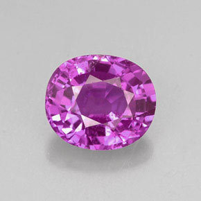 1.43 ct Violet Sapphire Gemstone, Sapphire Gem in Oval Facet Shape for Sale.