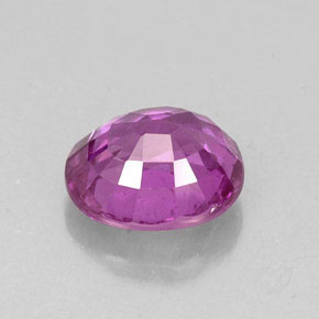 Sapphire Gemstone in 6.9 x 5.9 mm Size for Sale, Sapphire Stone in Pinkish Purple Color