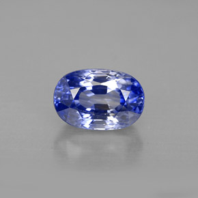2.42 ct Blue Sapphire Gemstone, Sapphire Gem in Oval Facet Shape for Sale.