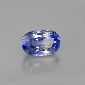 2.42 ct Blue Sapphire Stone, Natural Sapphire in Oval Facet Shape for Sale