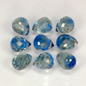 Sapphire Gemstone in 4.6 x 3.6 mm Size for Sale, Sapphire Stone in Multi Blue Color